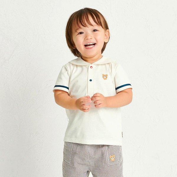 MIKI HOUSE（ミキハウス） ホットビスケッツ セーラーカラー 半袖 T