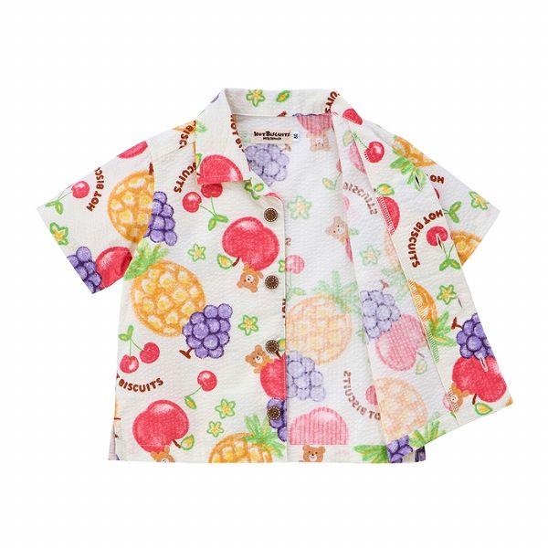 ●取り寄せ商品●ミキハウス　ホットビスケッツ　mikihouse　オリジナル フルーツ柄 半袖シャツ(80・90・100・110・120) ベビー 男の子 女の子 春 夏 トップス | MIKI HOUSE | 03