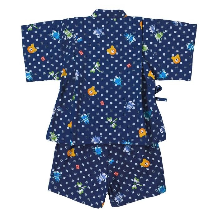 ●30％オフセール●ミキハウス　ホットビスケッツ　mikihouse　昆虫柄　甚平スーツ　( 90 100 110 120 )　男の子　セパレートの画像