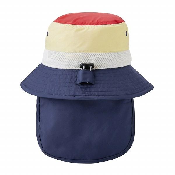 ●取り寄せ商品●ミキハウス　ホットビスケッツ　mikihouse　日よけ付き サファリハット 帽子 ( 48cm 50cm 52cm ）女の子 男の子 軽量 ハット　ポリエステル | MIKI HOUSE | 02