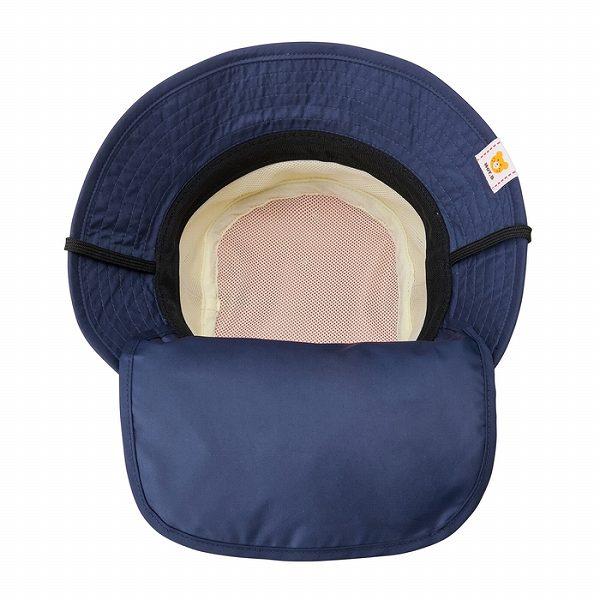 ●取り寄せ商品●ミキハウス　ホットビスケッツ　mikihouse　日よけ付き サファリハット 帽子 ( 48cm 50cm 52cm ）女の子 男の子 軽量 ハット　ポリエステル | MIKI HOUSE | 04