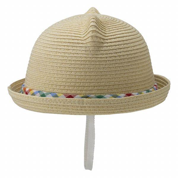 ●取り寄せ商品●ミキハウス　ホットビスケッツ　mikihouse　くま耳 麦わら帽子風 サマーハット 帽子 ( 44cm 46cm 48cm )  ベビー   洗濯可　畳める　UVカット | MIKI HOUSE | 04