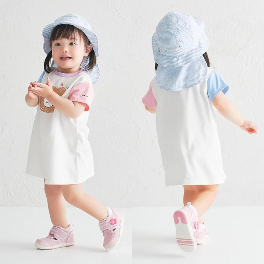 ● 取り寄せ商品●ミキハウス ホットビスケッツ mikihouse ストライプ柄帽子 (.SS(46-48cm) - L(52-54cm) ) ハット キッズ ジュニア | MIKI HOUSE | 18
