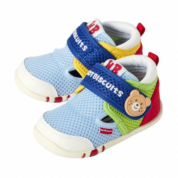 ●取り寄せ商品●ミキハウス　ホットビスケッツ　mikihouse　ダブルラッセル ファーストベビーシューズ ( 11.5cm 12cm 12.5cm 13cm 13.5cm ） サンダル | MIKI HOUSE | 01