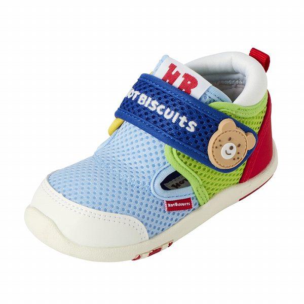 ●取り寄せ商品●ミキハウス　ホットビスケッツ　mikihouse　ダブルラッセル セカンド ベビーシューズ ( 14cm 14.5cm 15cm 15.5cm ） メッシュ サンダル 男の子 | MIKI HOUSE | 08
