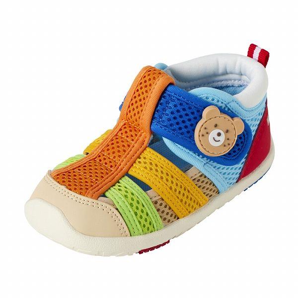 ●取り寄せ商品●ミキハウス　ホットビスケッツ　ウォーターベビーサンダル ( 13cm 13.5cm 14cm 14.5cm 15cm 15.5cm 16cm ）水抜け　水抜き穴付　水遊び用の画像