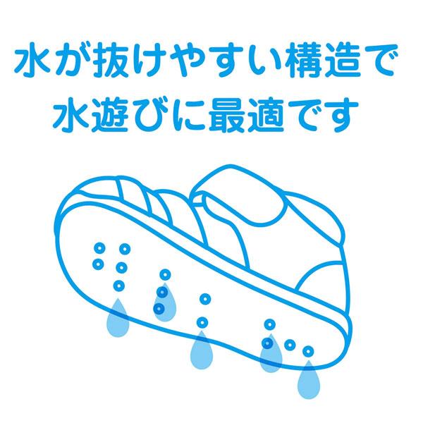 ●30％OFFセール●ミキハウス　ホットビスケッツ　mikihouse　ウォーター　ベビーサンダル ( 13cm 13.5cm 14cm 14.5cm 15cm 15.5cm 16cm ） アウトレット | MIKI HOUSE | 09