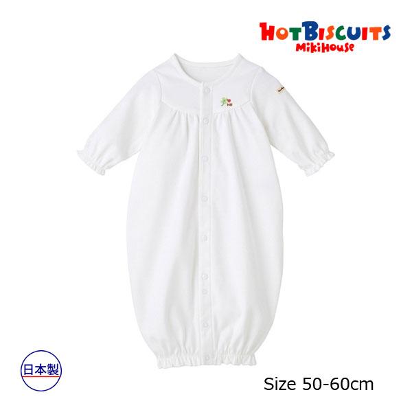 ●取り寄せ商品●ミキハウス　ホットビスケッツ　mikihouse　ワンポイント刺繍 　ツーウェイオール(50-60cm） | MIKI HOUSE