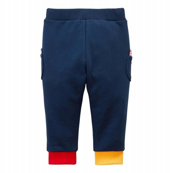 ●30％OFFセール●ミキハウス ホットビスケッツ お顔ドン サイドポケット　パンツ(80・90・100・110）長ズボン　アウトレット | MIKI HOUSE | 01