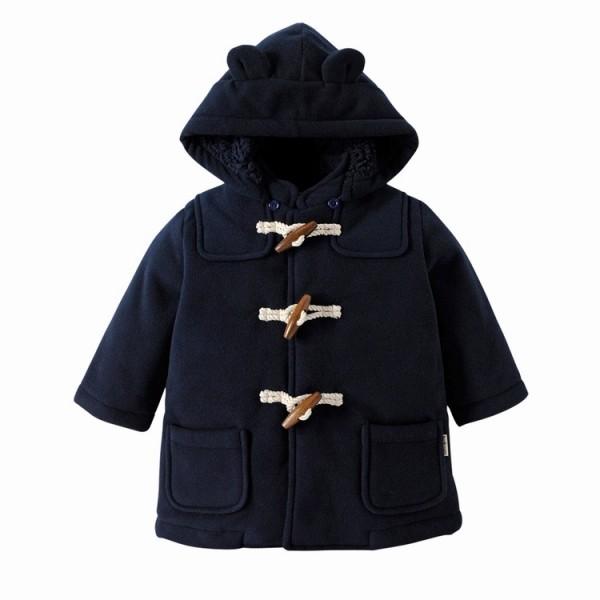 ●30％OFFセール●ミキハウス　ホットビスケッツ　mikihouse　フリースボンディング　ダッフルコート（80cm・90cm） | MIKI HOUSE | 01