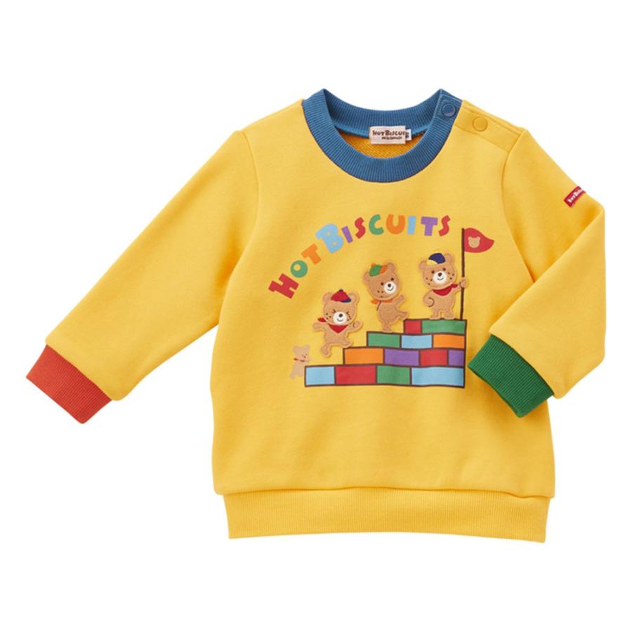 ●50％OFF●ミキハウス ホットビスケッツ mikihouse ビーンズくん ブロックモチーフトレーナー （ 90cm ） 男の子 女の子 ベビー 赤ちゃん 出産祝い プレゼント | MIKI HOUSE | 03