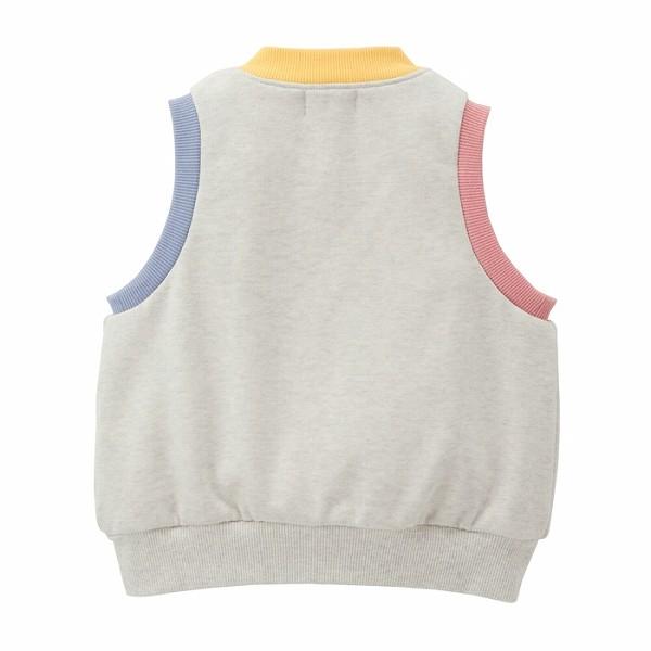 ● 取り寄せ商品●ミキハウス ホットビスケッツ mikihouse カラフル配色　ベスト( 80 90 100 110 120 ) ベビー_2