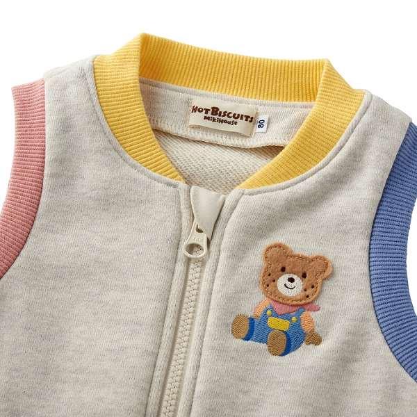 ● 取り寄せ商品●ミキハウス ホットビスケッツ mikihouse カラフル配色　ベスト( 80 90 100 110 120 ) ベビー_6