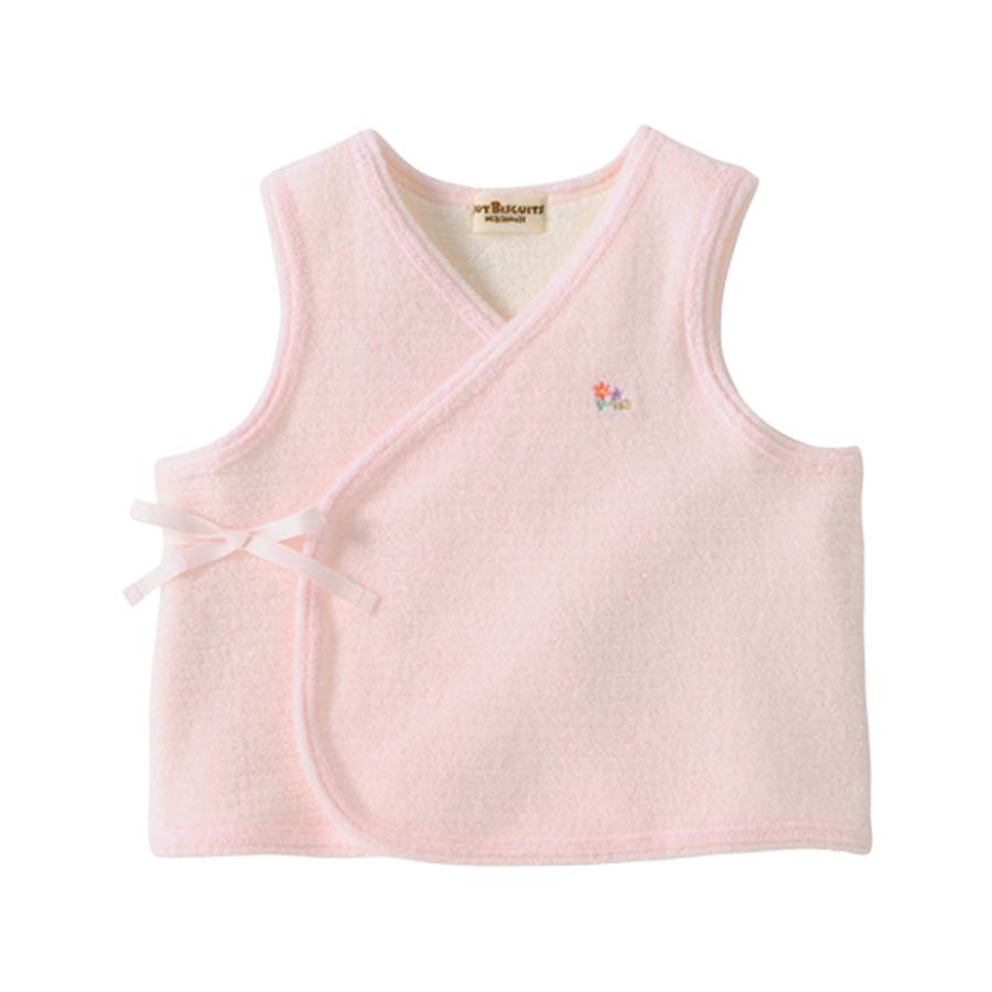 ●30％OFFセール●ミキハウス ホットビスケッツ ベビー 胴着 パイル地 ベスト（50cm-70cm）  新生児 男の子 女の子 | MIKI HOUSE | 01