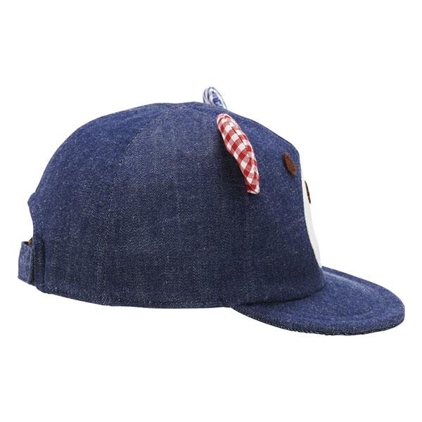 ●取り寄せ商品●ミキハウス　ホットビスケッツ　mikihouse　お顔ドン！　デニム　キャップ　帽子 ( 44cm 46cm 48cm 50cm )   ベビー 女の子 男の子 柔らかい | MIKI HOUSE | 03