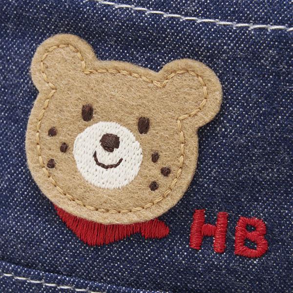 ●取り寄せ商品●ミキハウス ホットビスケッツ mikihouse デニム ハット 帽子（ 46cm 48cm 50cm 52cm ）ベビー 0歳 1歳 ２歳 ３歳 4歳 女の子 男の子の画像