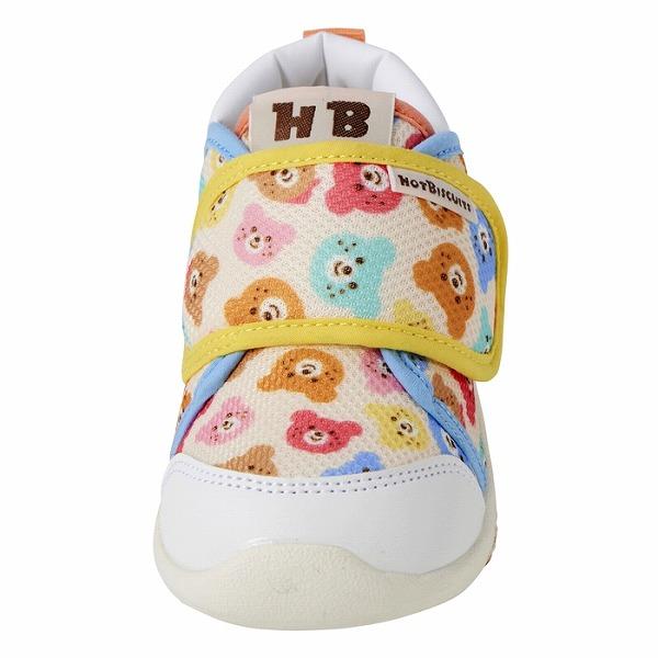 ●取り寄せ商品●ミキハウス　ホットビスケッツ　mikihouse くま 総柄 セカンド ベビーシューズ (14cm・14.5cm・15cm）カラフルビーンズ 靴 | MIKI HOUSE | 05