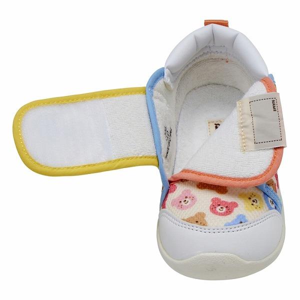 ●取り寄せ商品●ミキハウス　ホットビスケッツ　mikihouse くま 総柄 セカンド ベビーシューズ (14cm・14.5cm・15cm）カラフルビーンズ 靴 | MIKI HOUSE | 06