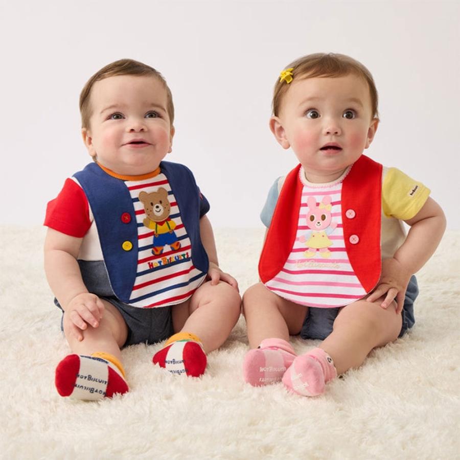 ミキハウス ホットビスケッツ mikihouse ベスト風スタイ＆ブルマセット 〈フリー（70cm-90cm）〉 ベビー 赤ちゃん 出産祝い よだれかけ 男の子 女の子 プレゼン | MIKI HOUSE | 11