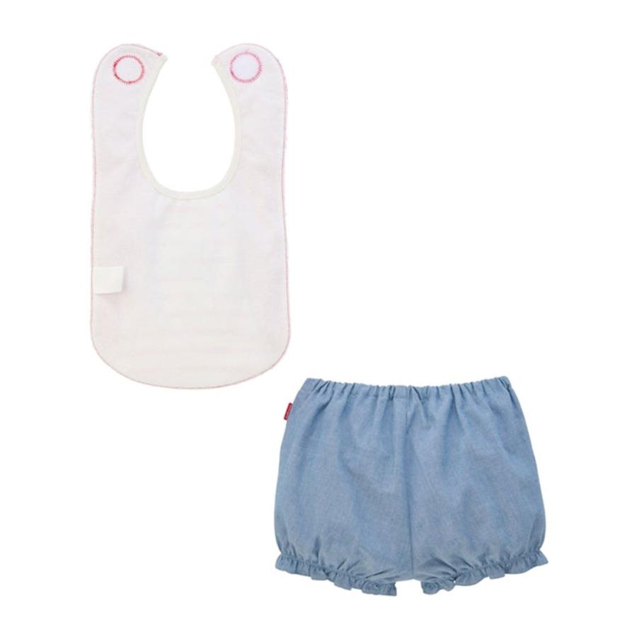 ミキハウス ホットビスケッツ mikihouse ベスト風スタイ＆ブルマセット 〈フリー（70cm-90cm）〉 ベビー 赤ちゃん 出産祝い よだれかけ 男の子 女の子 プレゼン | MIKI HOUSE | 03