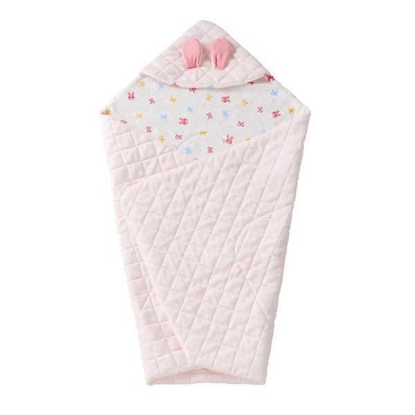 ●30％OFFセール●ミキハウス　ホットビスケッツ　mikihouse　お耳付き リバーシブルニットキルトアフガン アウトレット ベビー | MIKI HOUSE | 01