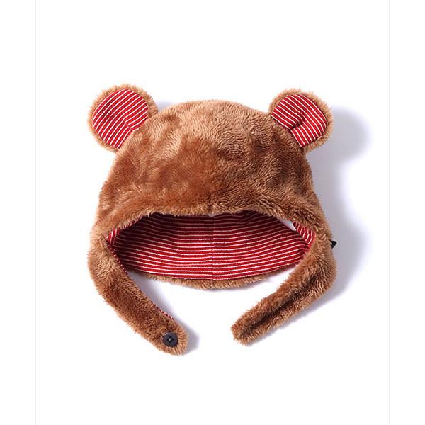 ●50%OFFセール●ラスト１点●KP DECO（ケーピーデコ）　ボアクマミミ付き帽子(S）/KP　半額 セール アウトレット | KP(キッズ) | 01