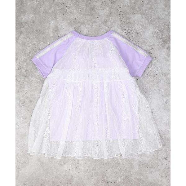 エマーブル　AIMABLE　ラグランチュールレース 半袖 Tシャツ(100・110・120・130・140)子ども服　女の子　小学生　キッズ　ライン入り | AIMABLE | 02