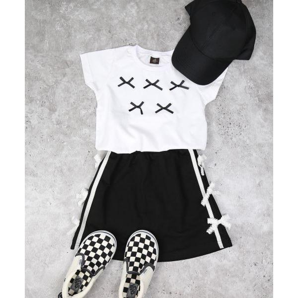 エマーブル　AIMABLE　レイヤード チュール トップス2Pセット　半袖 Tシャツ(100・110・120・130・140)子ども服　女の子　小学生　キッズ リボン　AM25ES002 | AIMABLE | 11