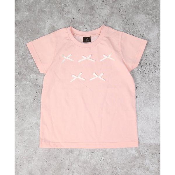 エマーブル　AIMABLE　レイヤード チュール トップス2Pセット　半袖 Tシャツ(100・110・120・130・140)子ども服　女の子　小学生　キッズ リボン　AM25ES002 | AIMABLE | 06