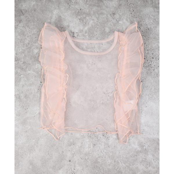 エマーブル　AIMABLE　レイヤード チュール トップス2Pセット　半袖 Tシャツ(100・110・120・130・140)子ども服　女の子　小学生　キッズ リボン　AM25ES002 | AIMABLE | 08