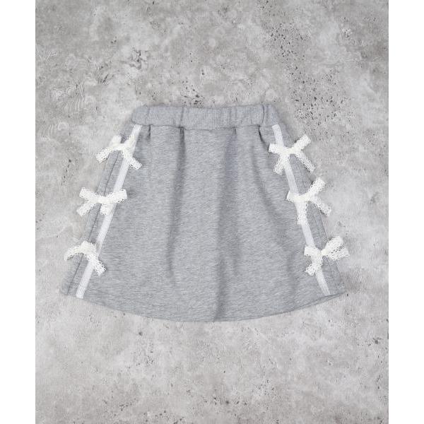 エマーブル　AIMABLE　リボン&ライン入り スカート付きパンツ(100・110・120・130・140)子ども服　女の子　小学生　キッズ リボン　AM25ES003 | AIMABLE | 01