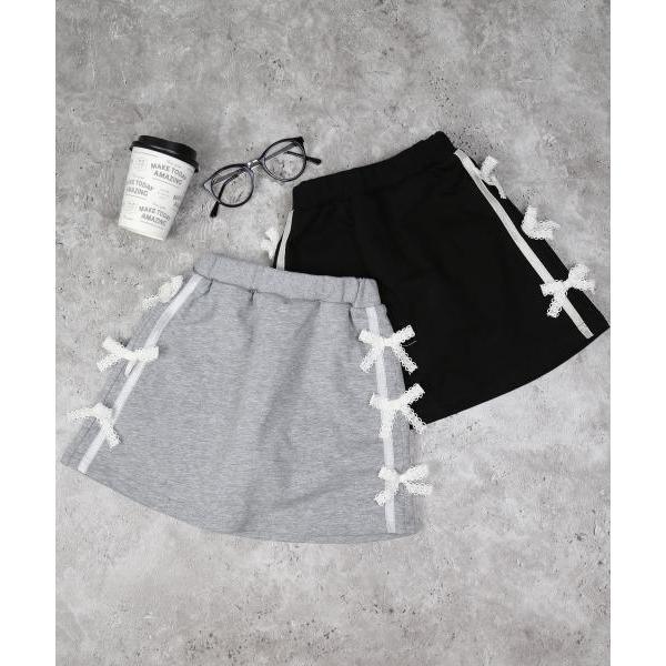 エマーブル　AIMABLE　リボン&ライン入り スカート付きパンツ(100・110・120・130・140)子ども服　女の子　小学生　キッズ リボン　AM25ES003 | AIMABLE | 04