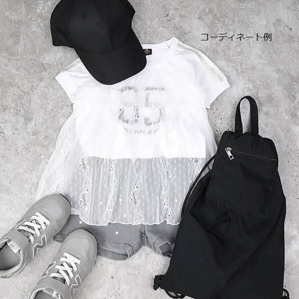 エマーブル　AIMABLE　パールデニム ショートパンツ (100・110・120・130・140)子ども服　女の子　小学生　キッズ グレー　サックスブルー　AM25ES004 | AIMABLE | 06