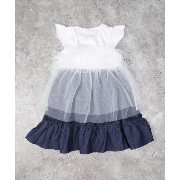 エマーブル　AIMABLE　レイヤードチュール ワンピース 2Pセット (100・110・120・130・140)子ども服　女の子　小学生　キッズ カジュアルガーリー AM25ES005 | AIMABLE | 08