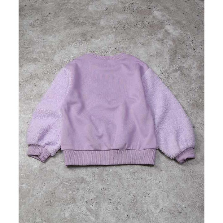 ●50％OFFセール●エマーブル AIMABLE ボアスリーブねこプリントトレーナー  (110・120・130・140) アウトレット セール | DILASH | 02