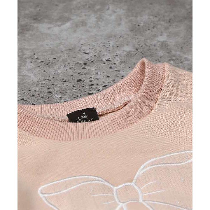 ●50％OFFセール●エマーブル AIMABLE リボンシフォンチュニック( 110・120・130・140 ) アウトレット セール | DILASH | 04