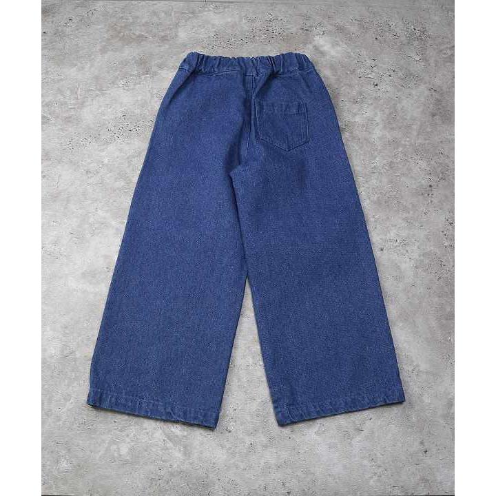 ●50％OFFセール●エマーブル AIMABLE リボンプリントワイドデニムパンツ( 110・120・130・140 ) アウトレット セール | DILASH | 03