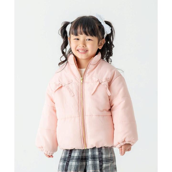 ●50％OFFセール●エマーブル AIMABLE リボン付き中綿ジャケット アウター（ 110・120・130・140 ）アウトレット セール | DILASH | 10