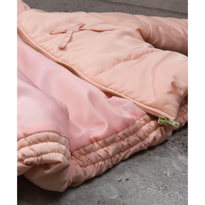 ●50％OFFセール●エマーブル AIMABLE リボン付き中綿ジャケット アウター（ 110・120・130・140 ）アウトレット セール | DILASH | 04