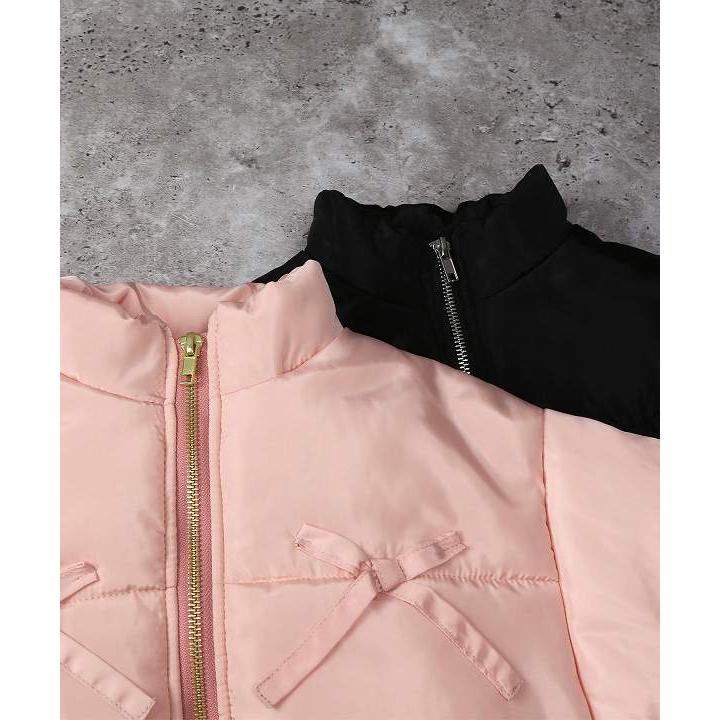 ●50％OFFセール●エマーブル AIMABLE リボン付き中綿ジャケット アウター（ 110・120・130・140 ）アウトレット セール | DILASH | 07