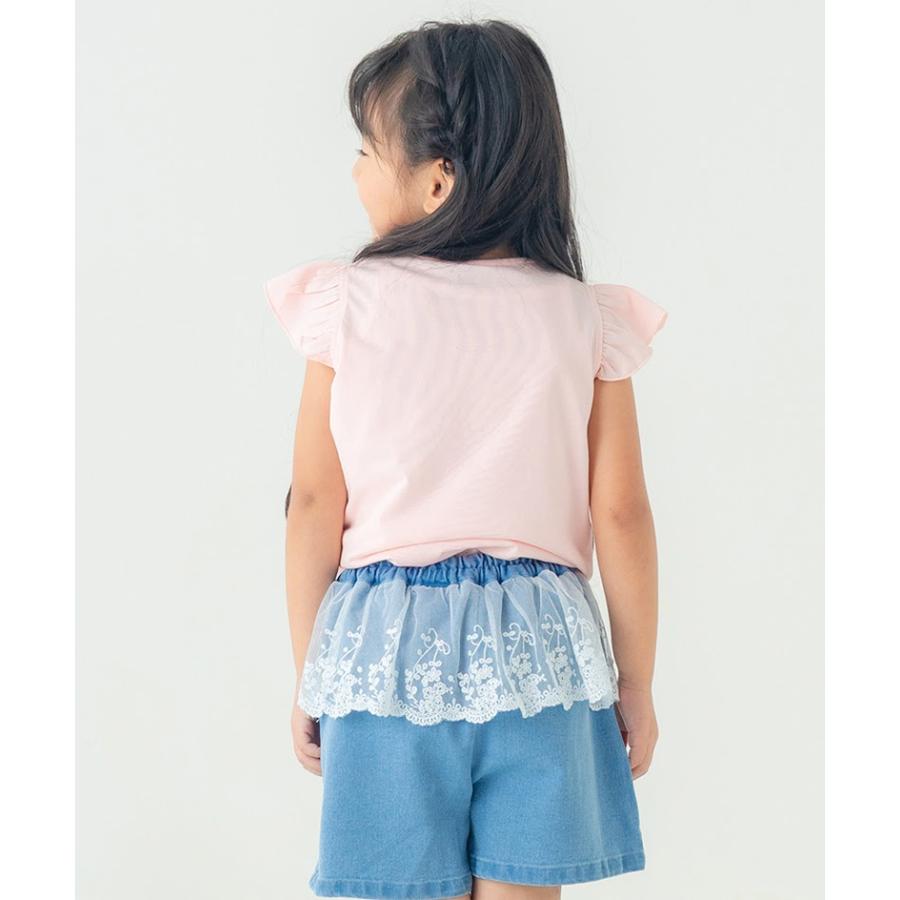エマーブル AIMABLE 袖フリル 半袖 Tシャツ ( 100 110 120 130 140 ) 子ども服 女の子 キッズ フリル | AIMABLE | 03