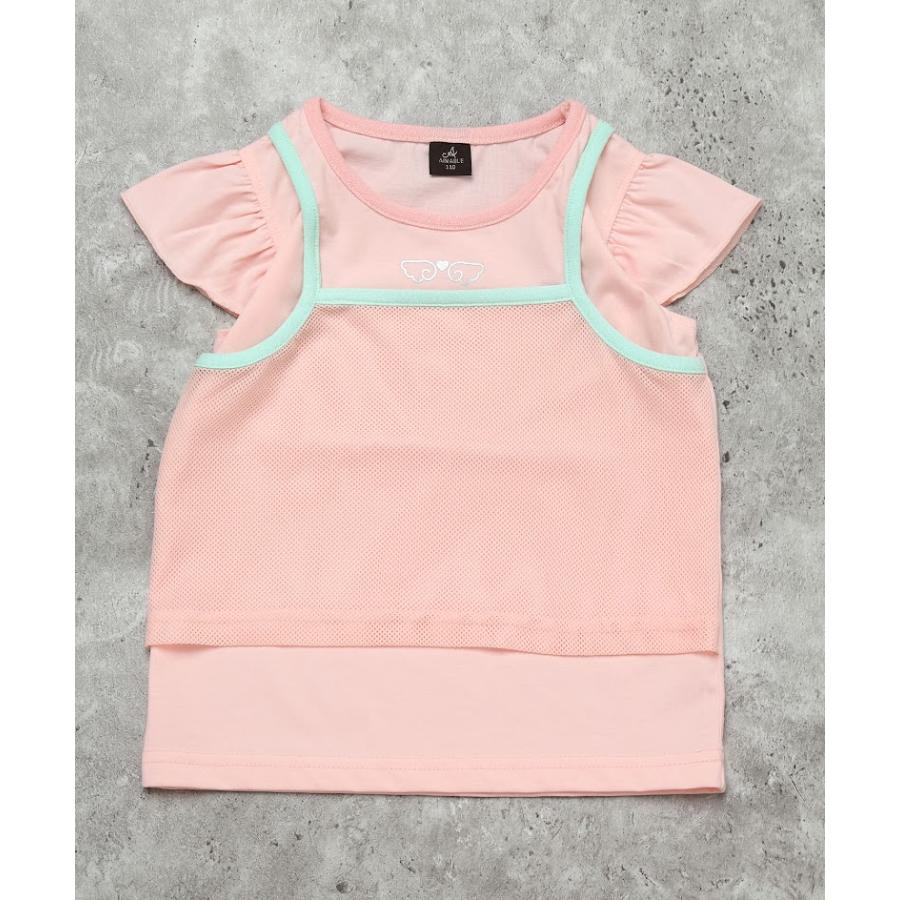 エマーブル AIMABLE 袖フリル 半袖 Tシャツ ( 100 110 120 130 140 ) 子ども服 女の子 キッズ フリル | AIMABLE | 05