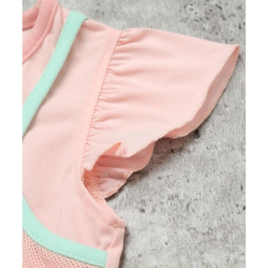 エマーブル AIMABLE 袖フリル 半袖 Tシャツ ( 100 110 120 130 140 ) 子ども服 女の子 キッズ フリル | AIMABLE | 08