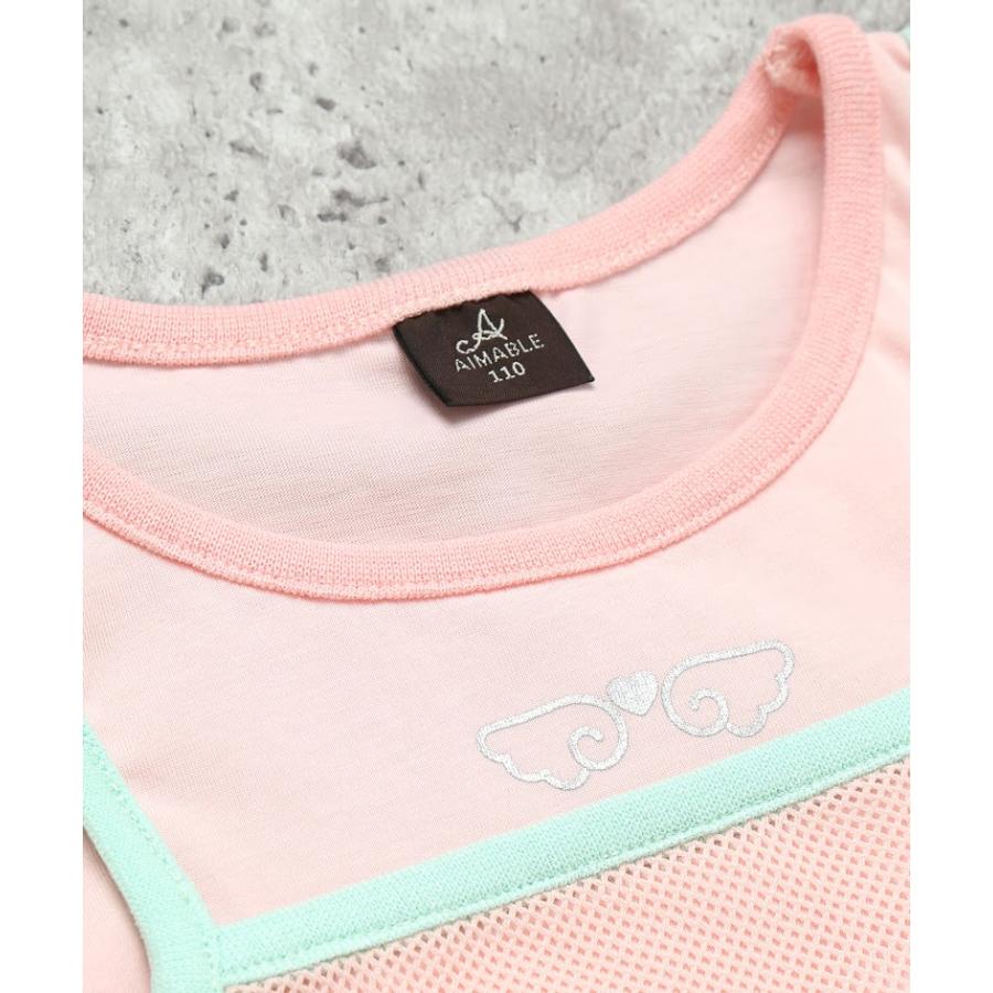 エマーブル AIMABLE 袖フリル 半袖 Tシャツ ( 100 110 120 130 140 ) 子ども服 女の子 キッズ フリル | AIMABLE | 09