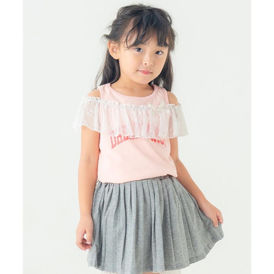 エマーブル AIMABLE リボン チュール 半袖 Tシャツ ( 100 110 120 130 140 ) 子ども服 女の子 キッズ | AIMABLE | 01