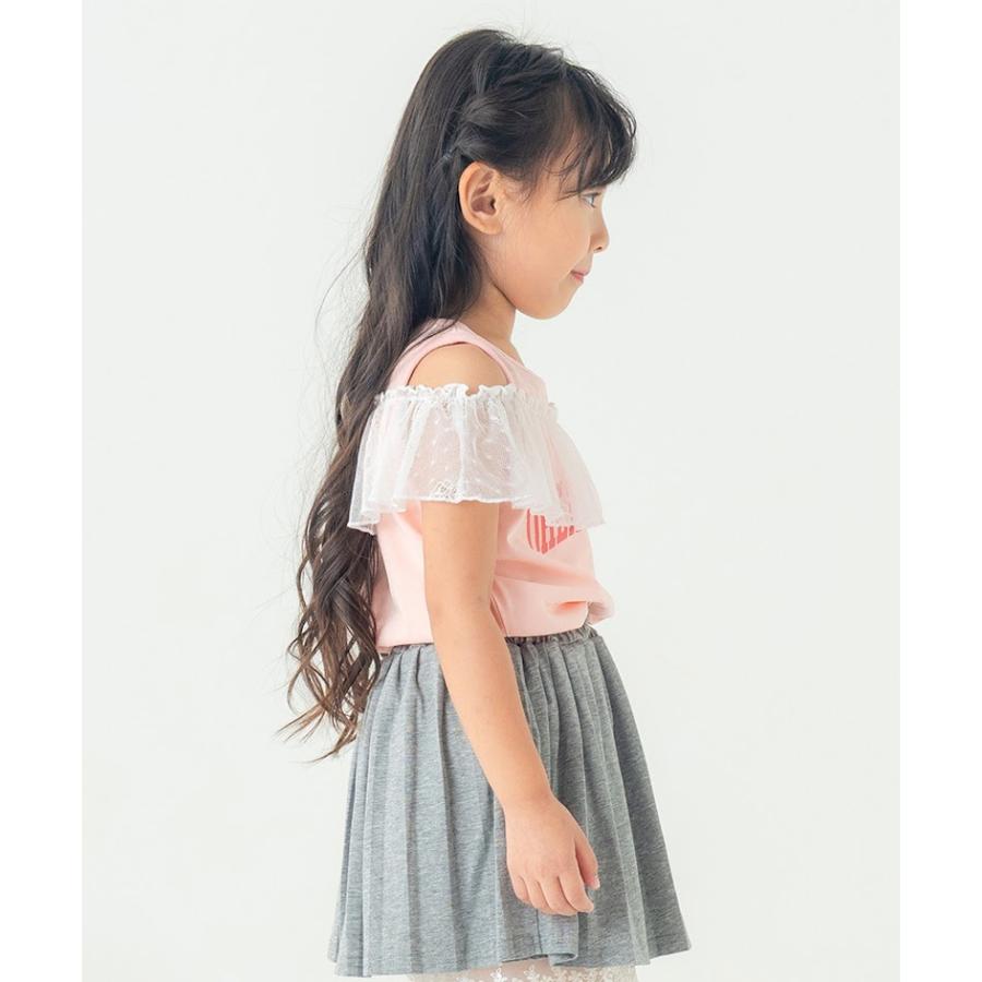 エマーブル AIMABLE リボン チュール 半袖 Tシャツ ( 100 110 120 130 140 ) 子ども服 女の子 キッズ | AIMABLE | 02