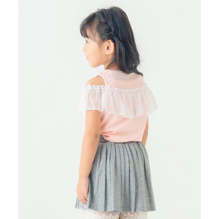 エマーブル AIMABLE リボン チュール 半袖 Tシャツ ( 100 110 120 130 140 ) 子ども服 女の子 キッズ | AIMABLE | 03