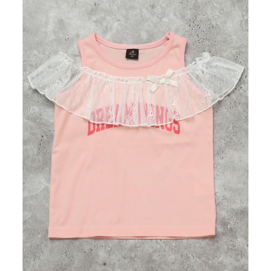 エマーブル AIMABLE リボン チュール 半袖 Tシャツ ( 100 110 120 130 140 ) 子ども服 女の子 キッズ | AIMABLE | 05