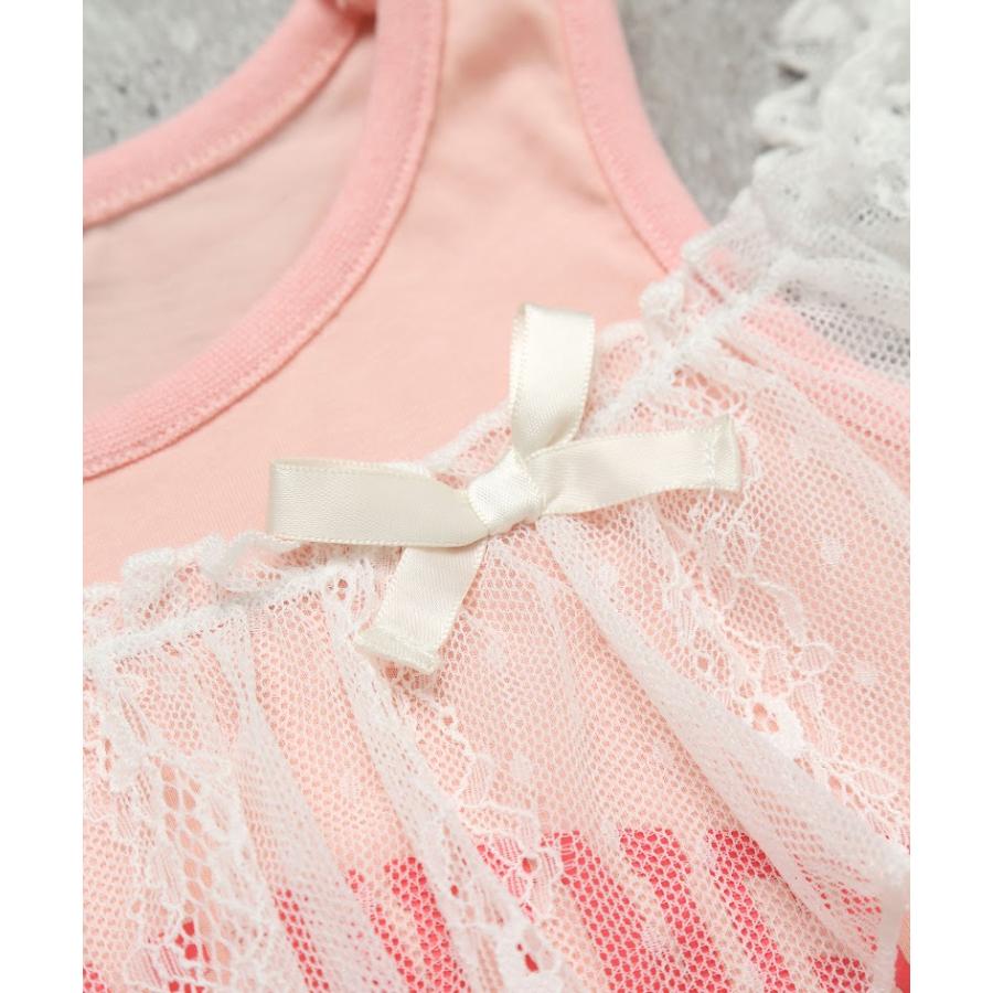 エマーブル AIMABLE リボン チュール 半袖 Tシャツ ( 100 110 120 130 140 ) 子ども服 女の子 キッズ | AIMABLE | 09