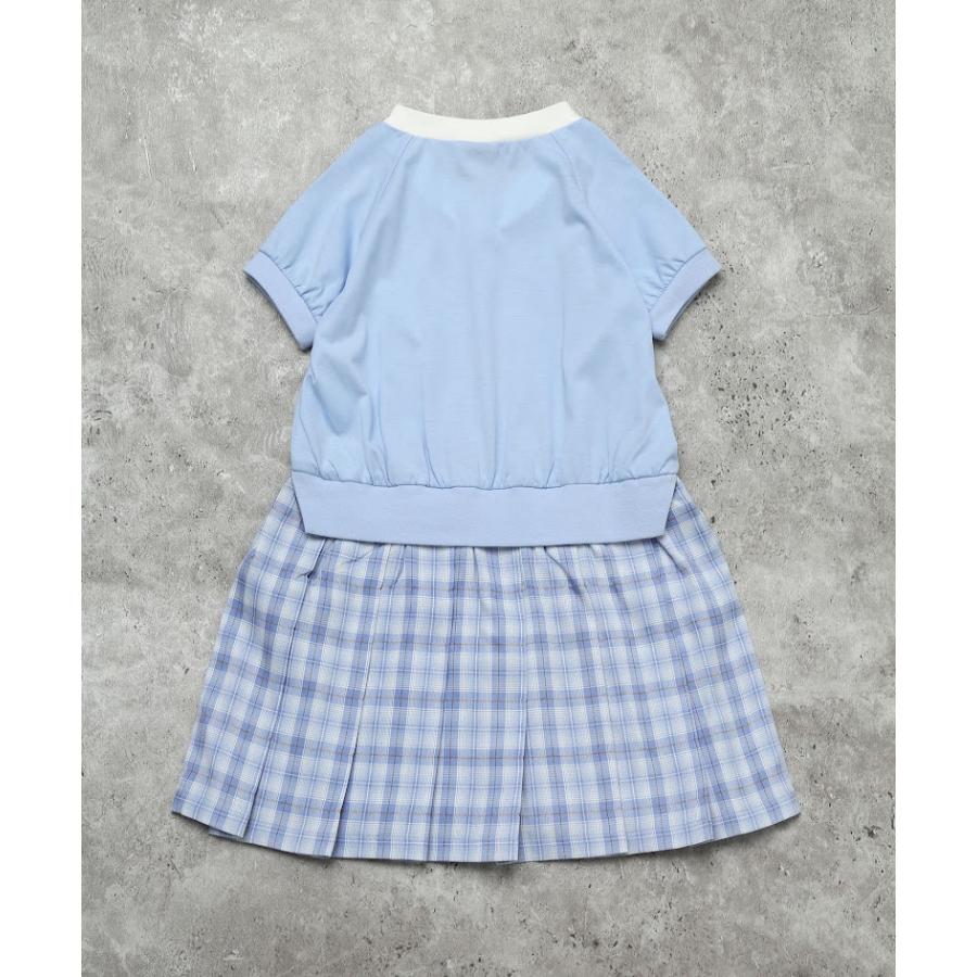 エマーブル AIMABLE 【カレッジ風】ナンバリングロゴチェックプリーツワンピース ( 100 110 120 130 140 ) 子ども服 女の子 | AIMABLE | 06